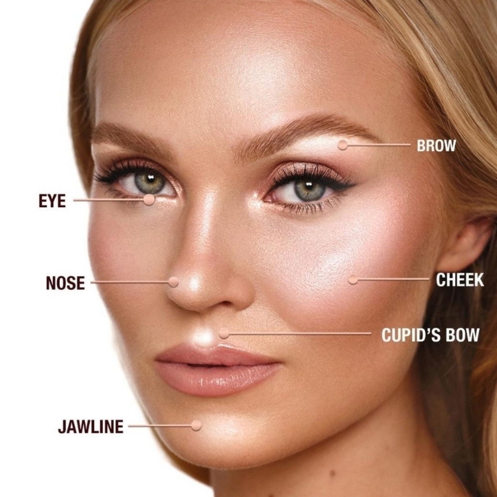 Charlotte Tilbury Glow Glide Face Architect Highlighter: Rose Gold Glow, 7g, NIB - Picture 4 of 8